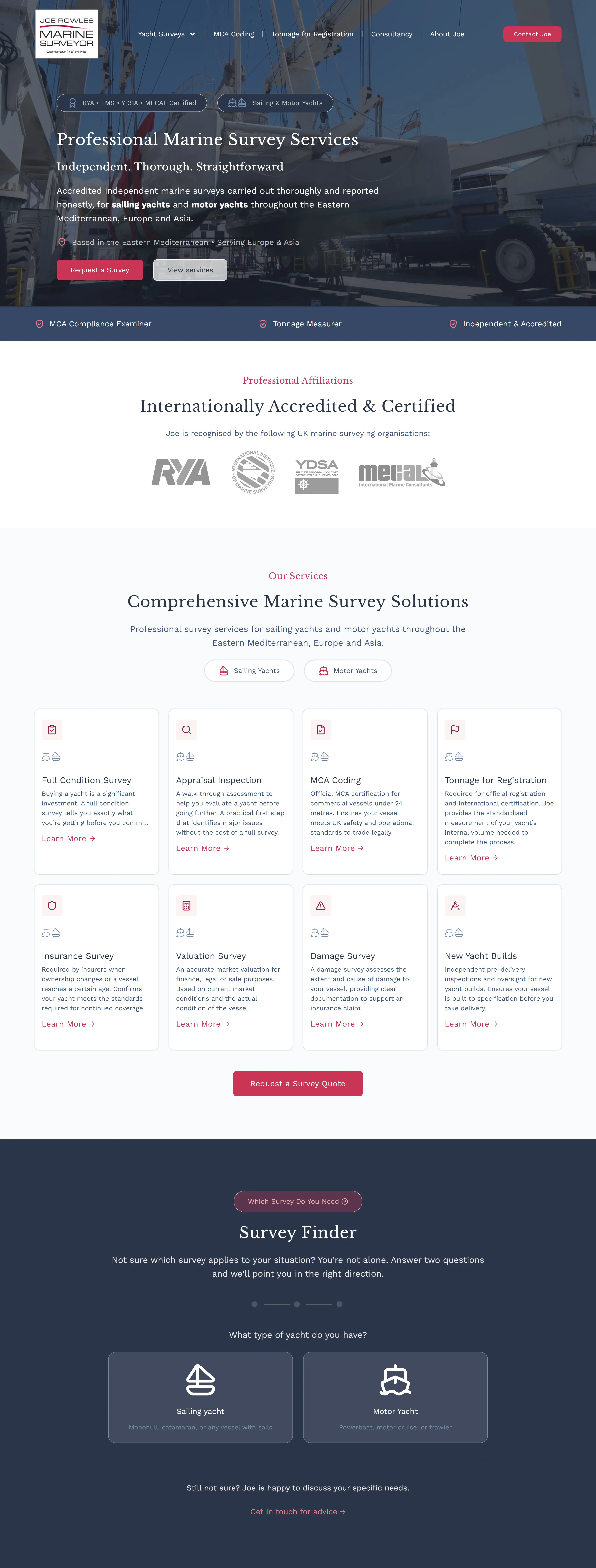 Joe Rowles – Marine Surveyor screenshot